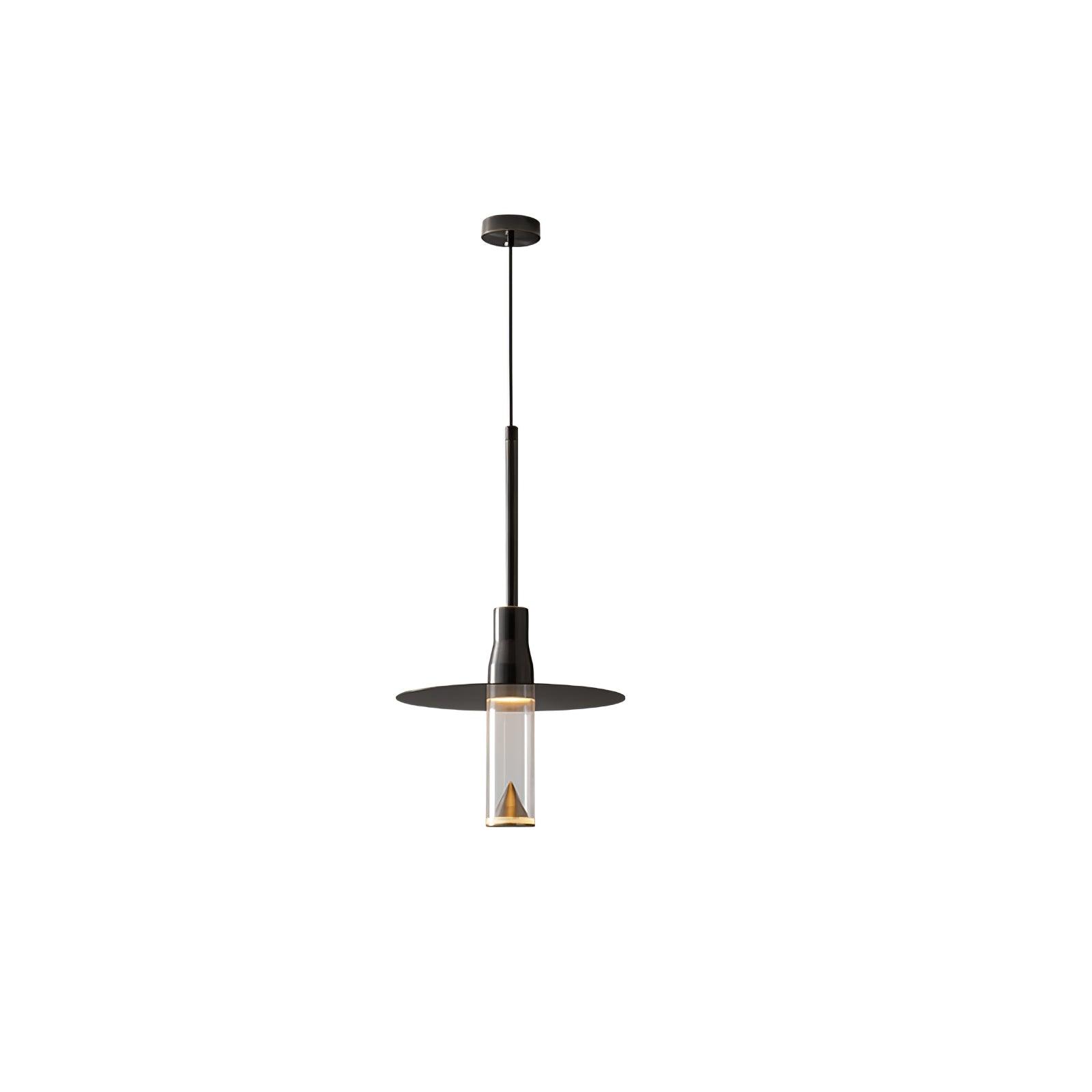 Solara Pendelleuchte Hut Platte Chrom Modern-Letslighting