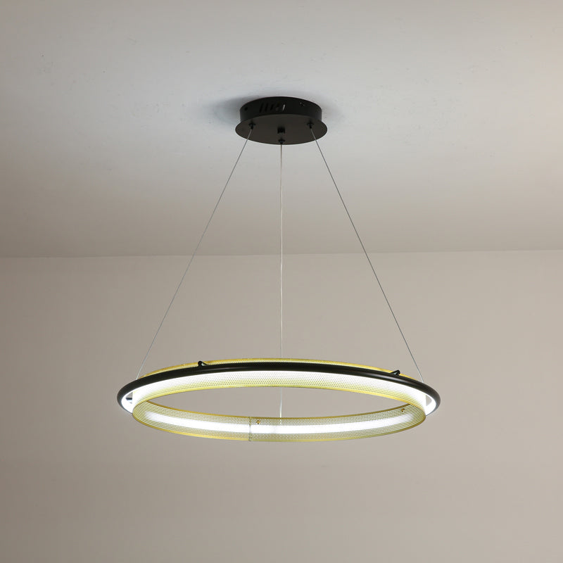 Erveliel Modern Minimalistisch LED Rund Kronleuchter-Letslighting