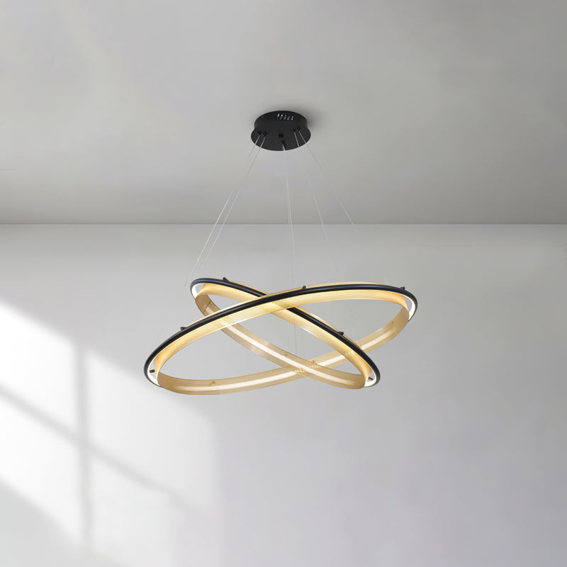 Erveliel Modern Minimalistisch LED Rund Kronleuchter-Letslighting