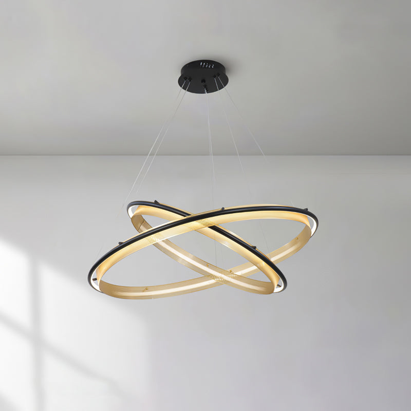 Erveliel Modern Minimalistisch LED Rund Kronleuchter-Letslighting