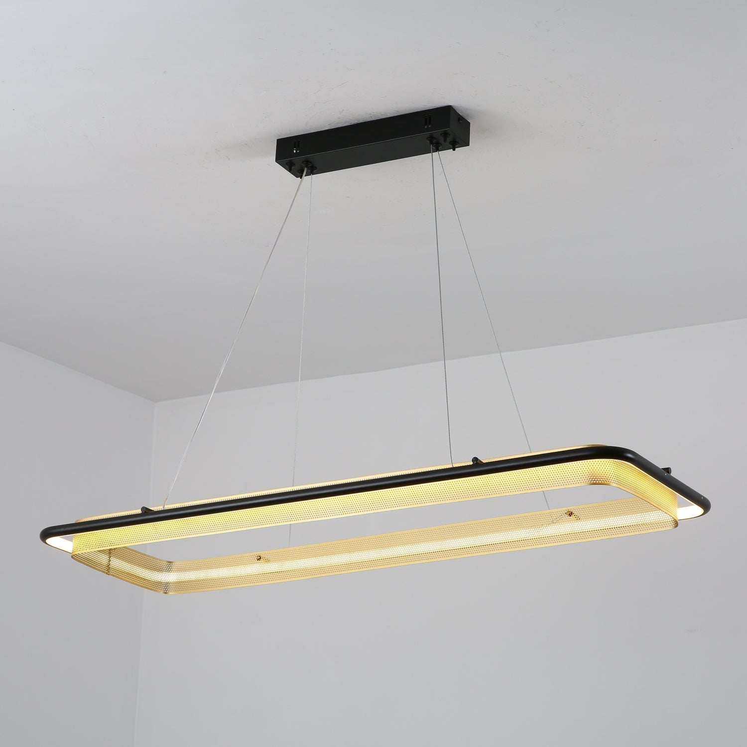 Erveliel Modern Minimalistisch LED Rund Kronleuchter-Letslighting