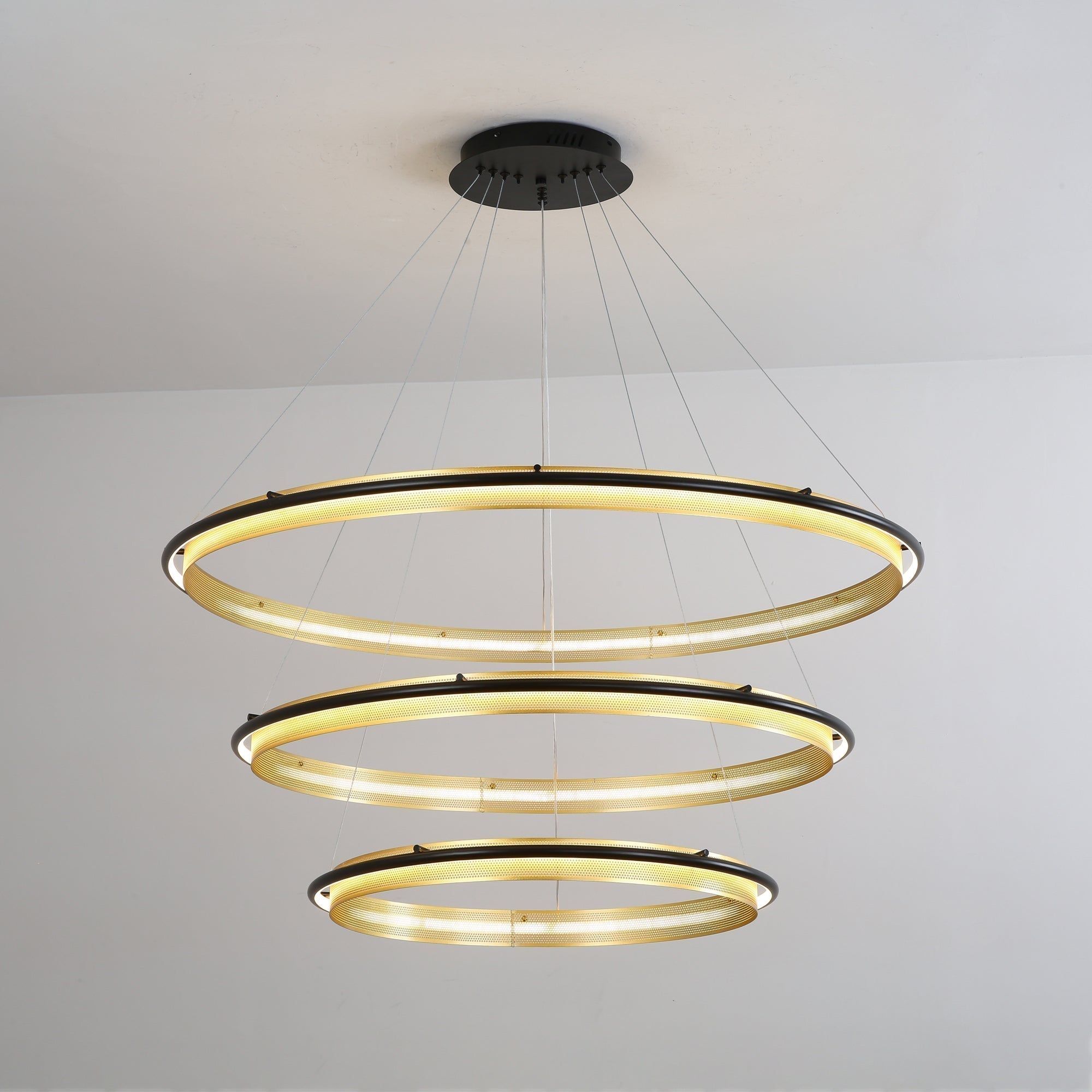Erveliel Modern Minimalistisch LED Rund Kronleuchter-Letslighting