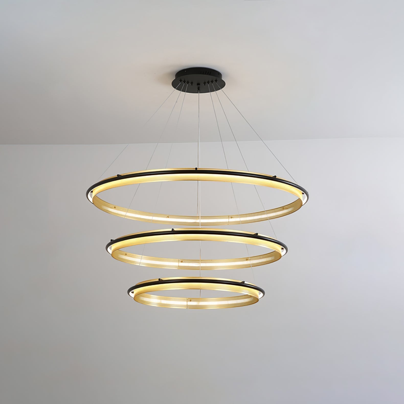 Erveliel Modern Minimalistisch LED Rund Kronleuchter-Letslighting