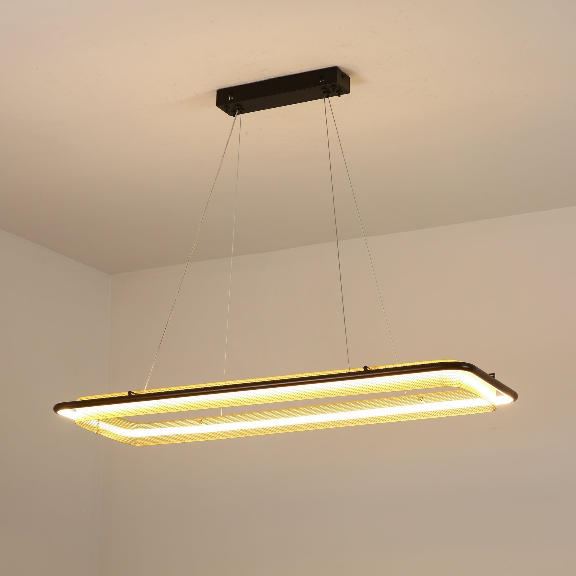 Erveliel Modern Minimalistisch LED Rund Kronleuchter-Letslighting