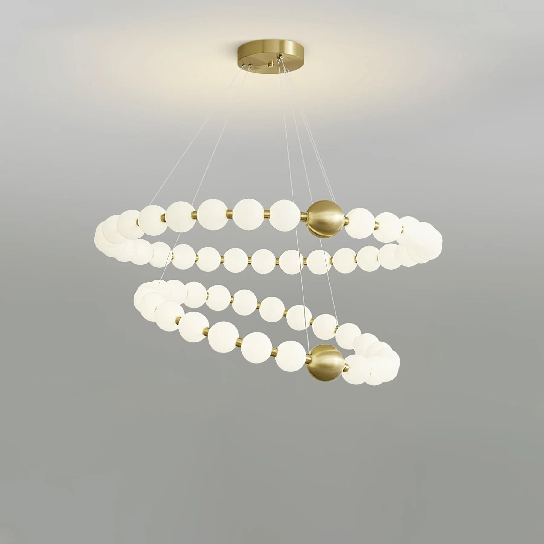 Cetalan Elegance Art Pearls Kunststoff-Kronleuchter-Letslighting