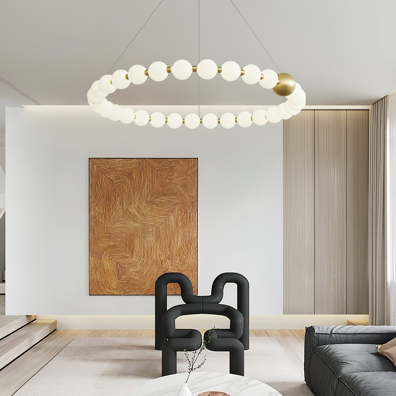 Cetalan Elegance Art Pearls Kunststoff-Kronleuchter-Letslighting