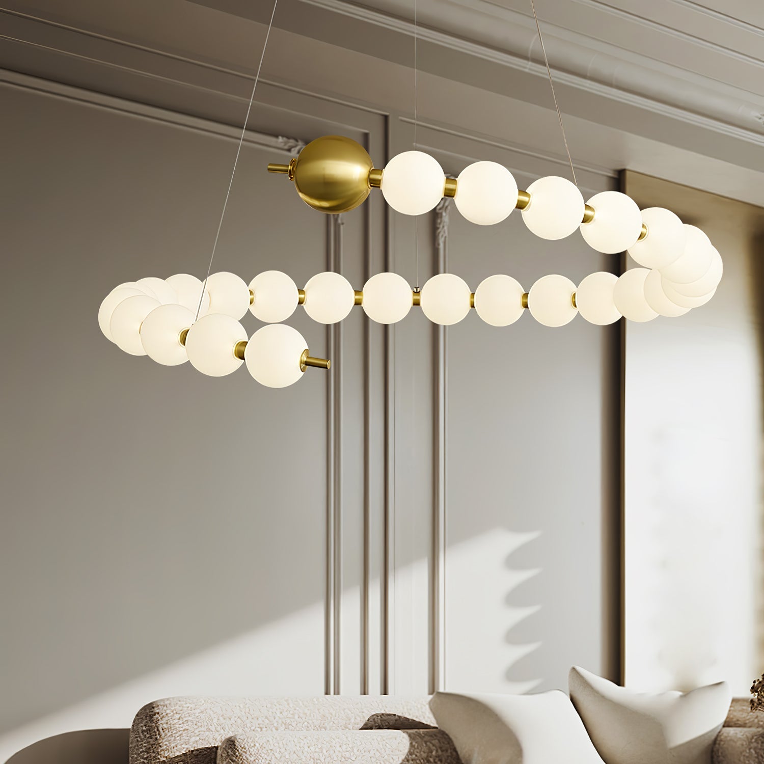 Cetalan Elegance Art Pearls Kunststoff-Kronleuchter-Letslighting
