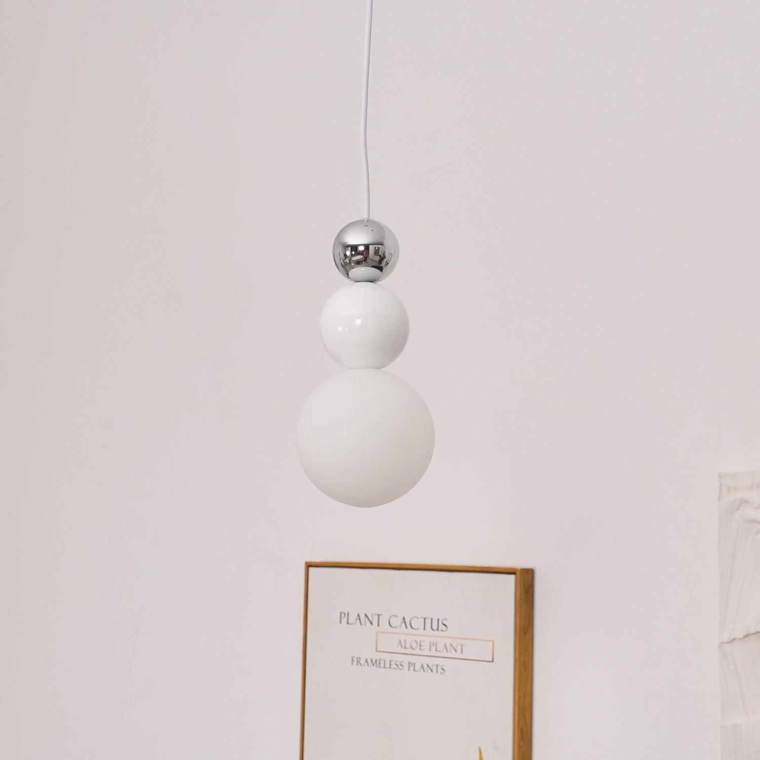 Orbis Wall Lamp White Minimalist Acrylic Living Room Bedroom | Letslighting-Letslighting