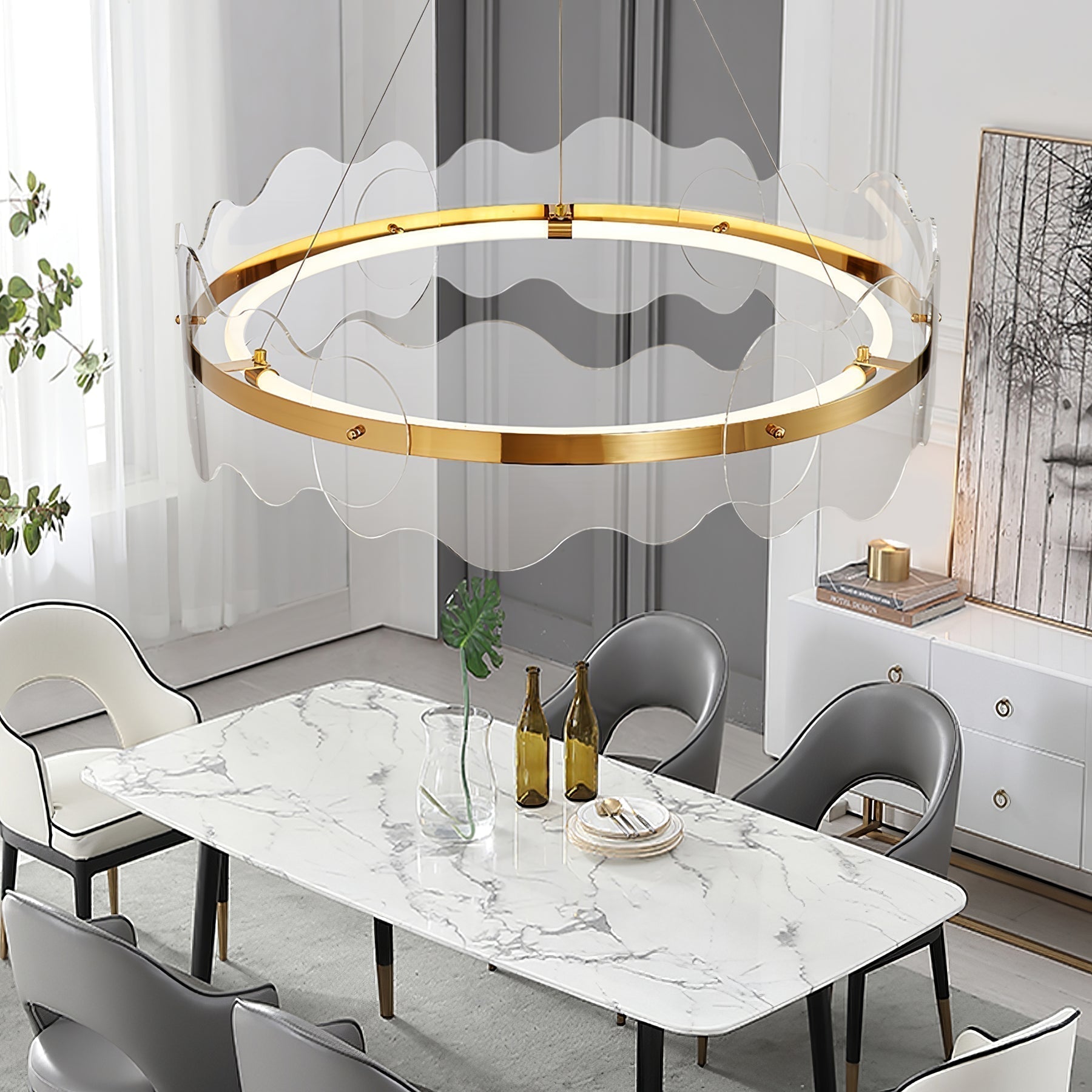 Vitalir Moderner Kronleuchter aus Metall-Letslighting