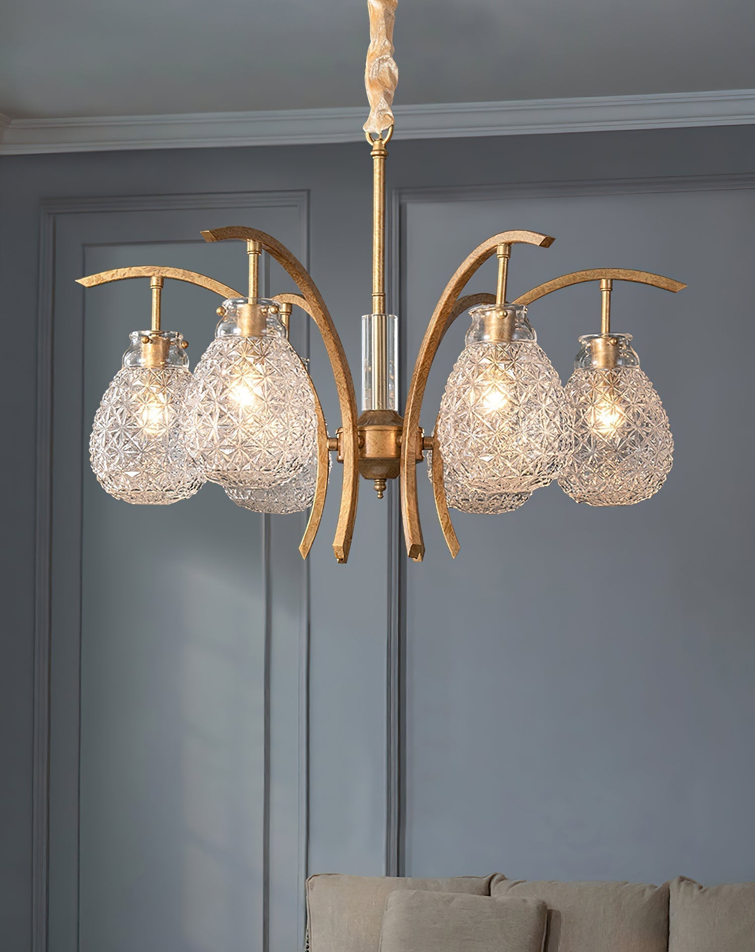 Adams Postmodern Luxury Glass Chandelier - Letslighting