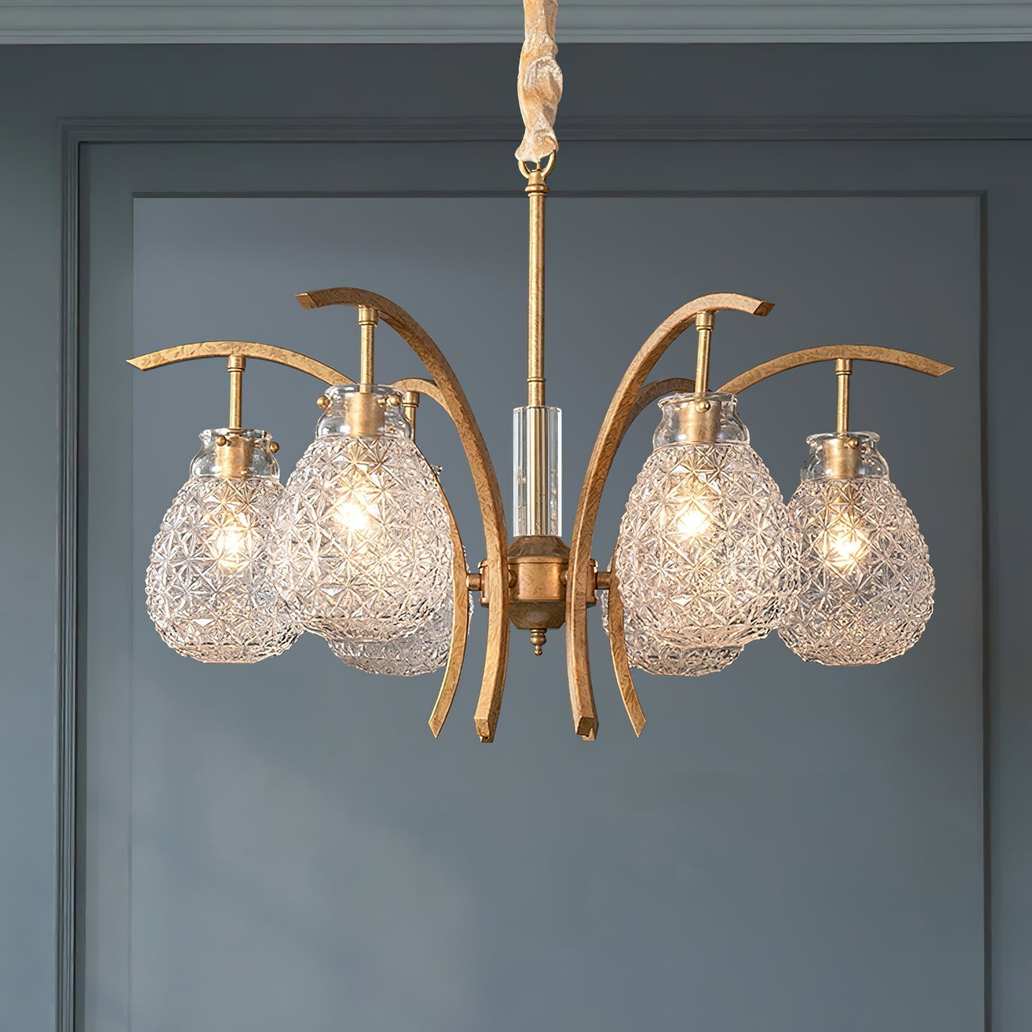 Adams Postmodern Luxury Glass Chandelier - Letslighting