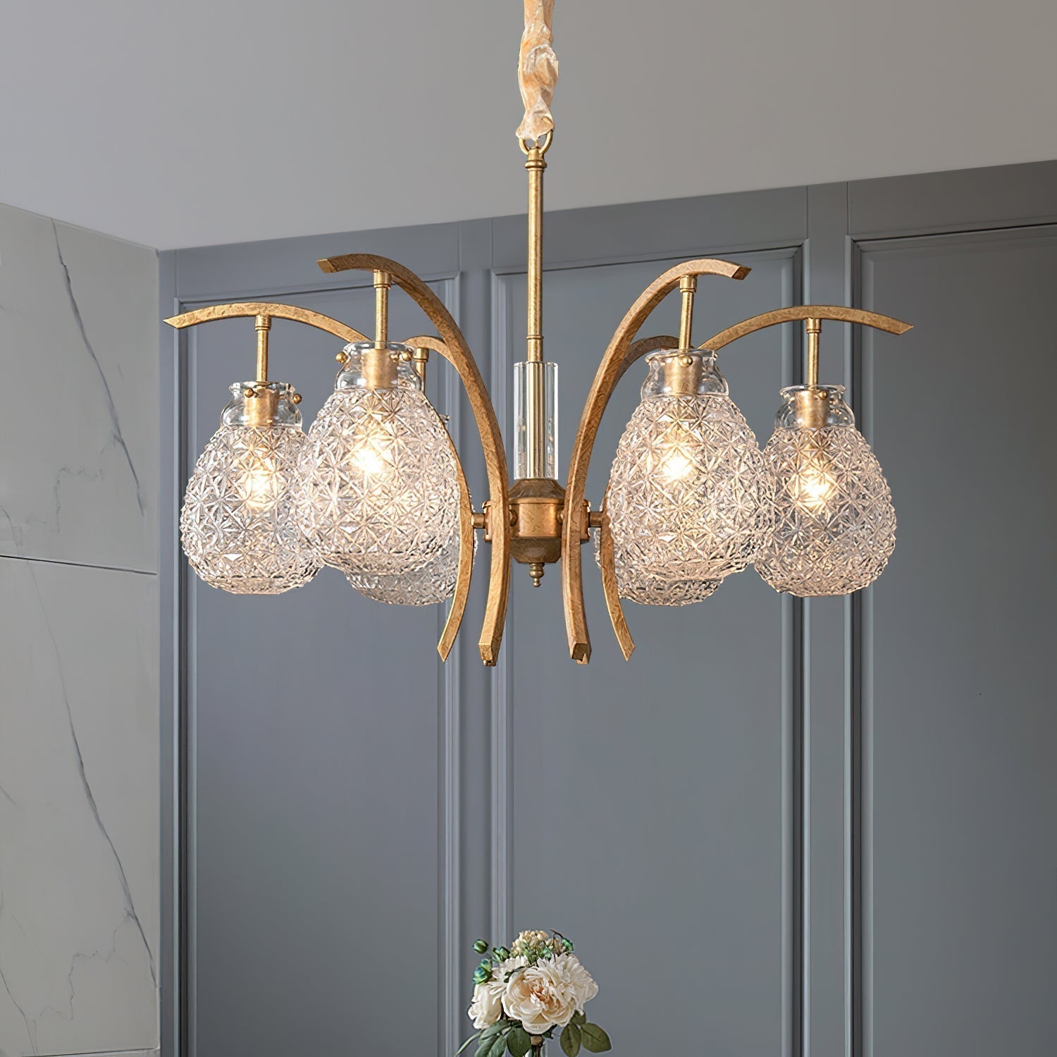 Adams Postmodern Luxury Glass Chandelier - Letslighting