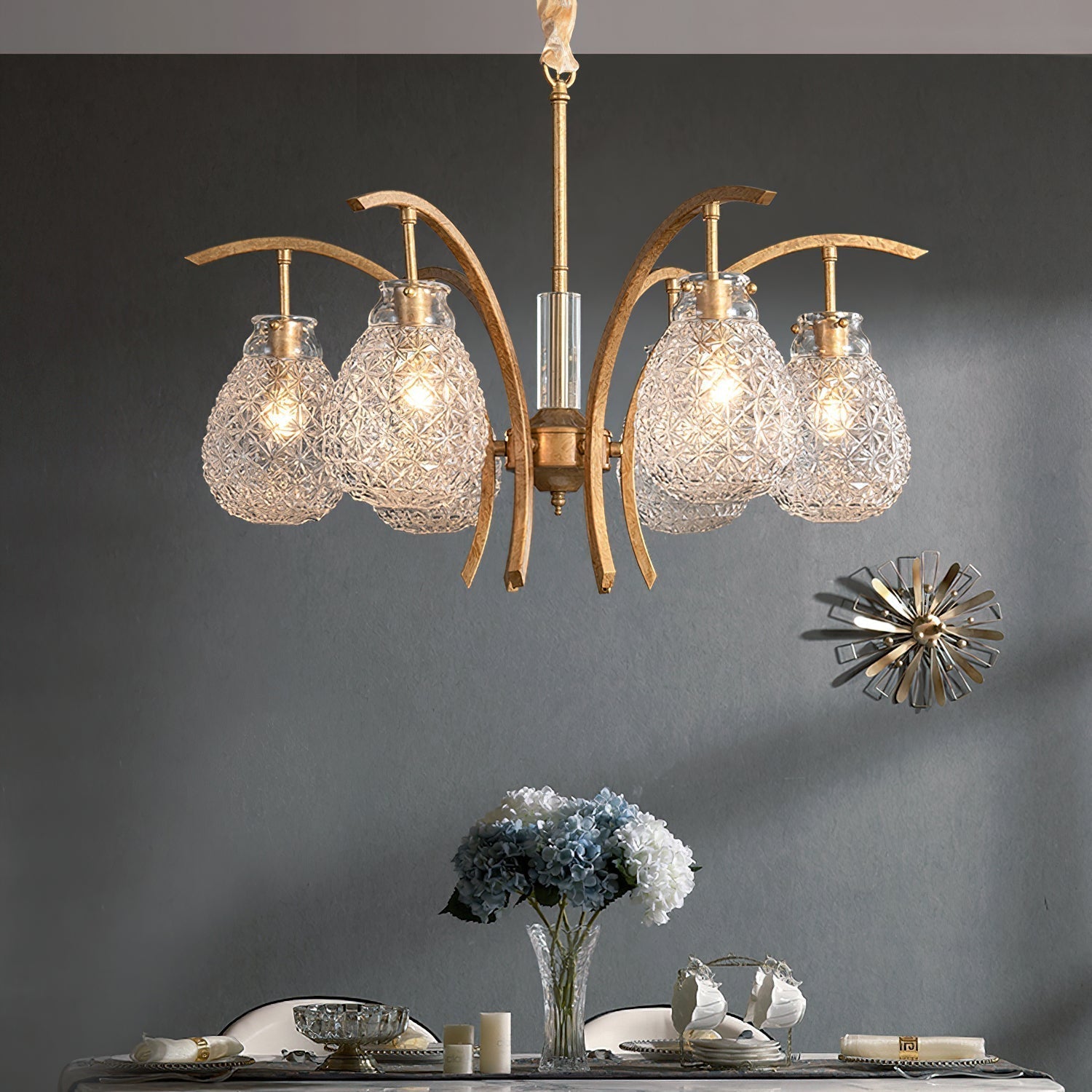 Adams Postmodern Luxury Glass Chandelier - Letslighting
