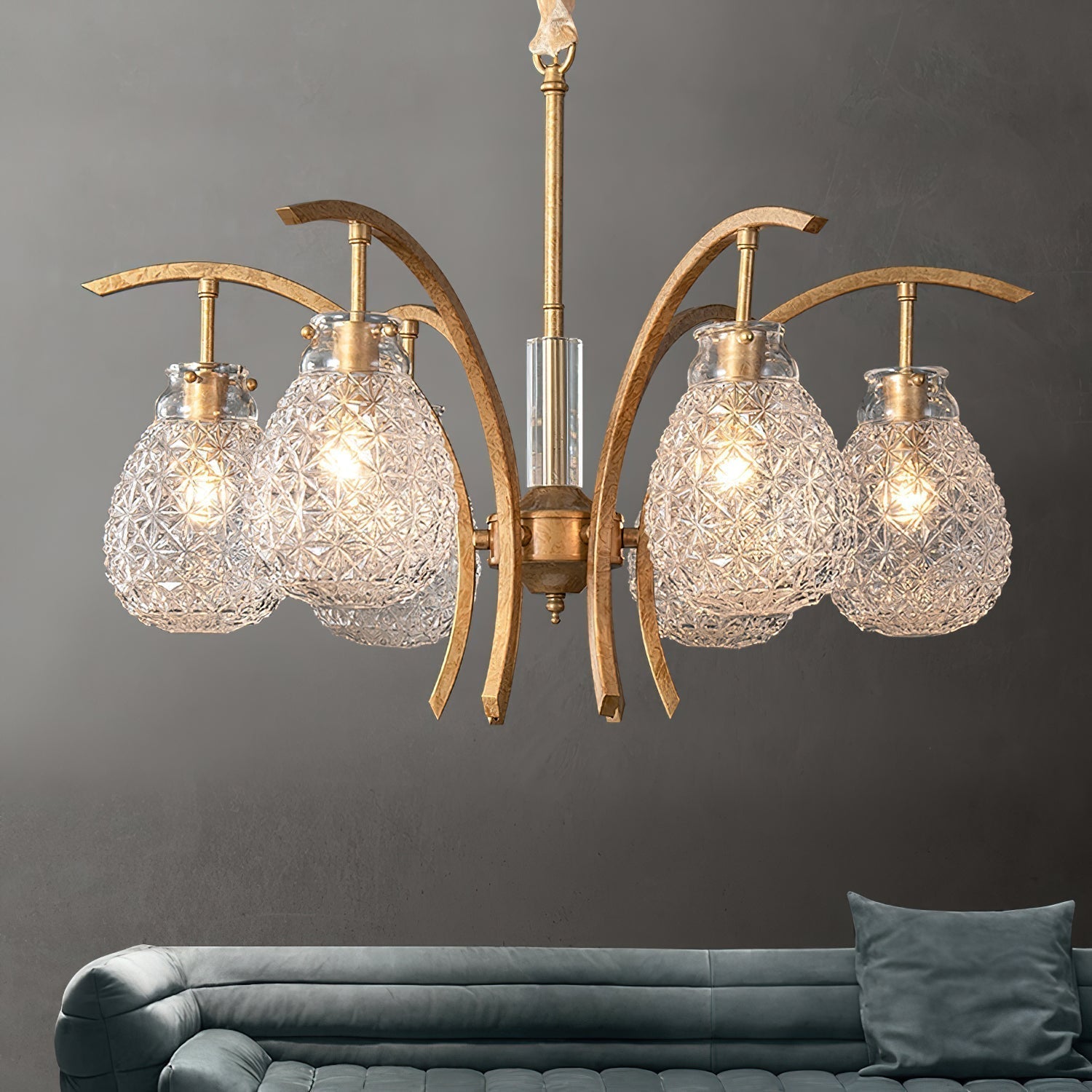 Adams Postmodern Luxury Glass Chandelier - Letslighting