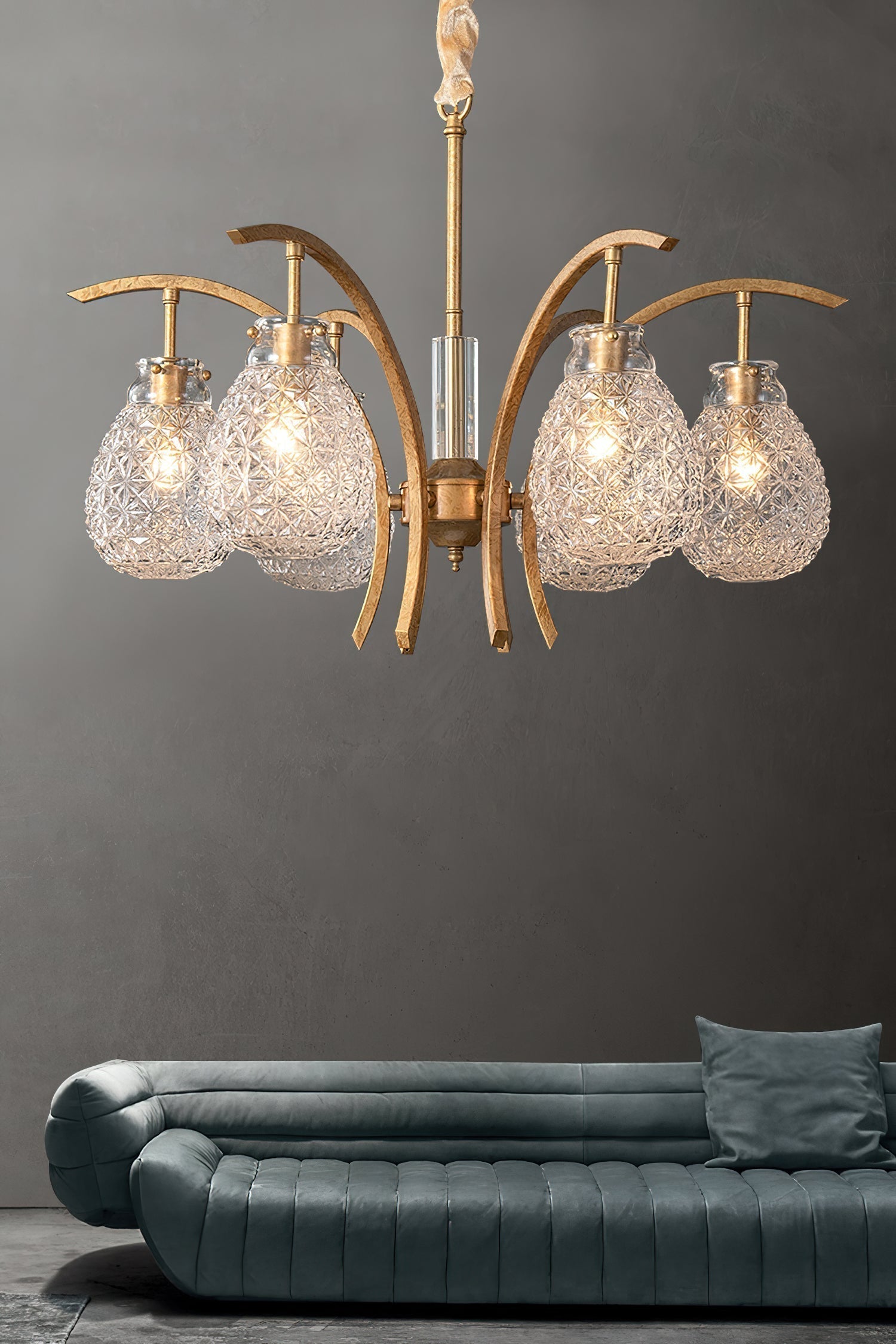 Adams Postmodern Luxury Glass Chandelier - Letslighting