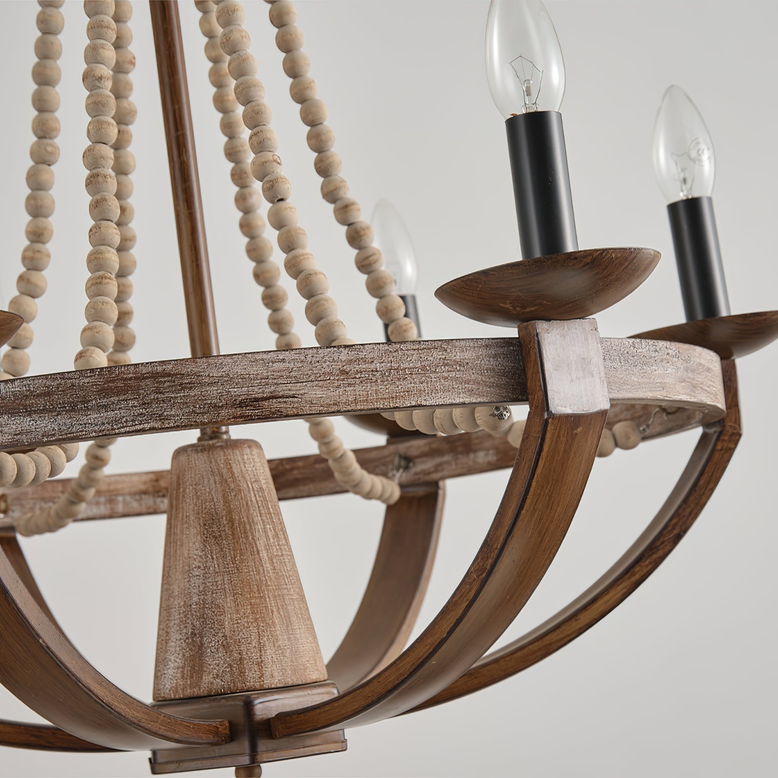 Adan Modern Traditional Wood Chandelier - Letslighting