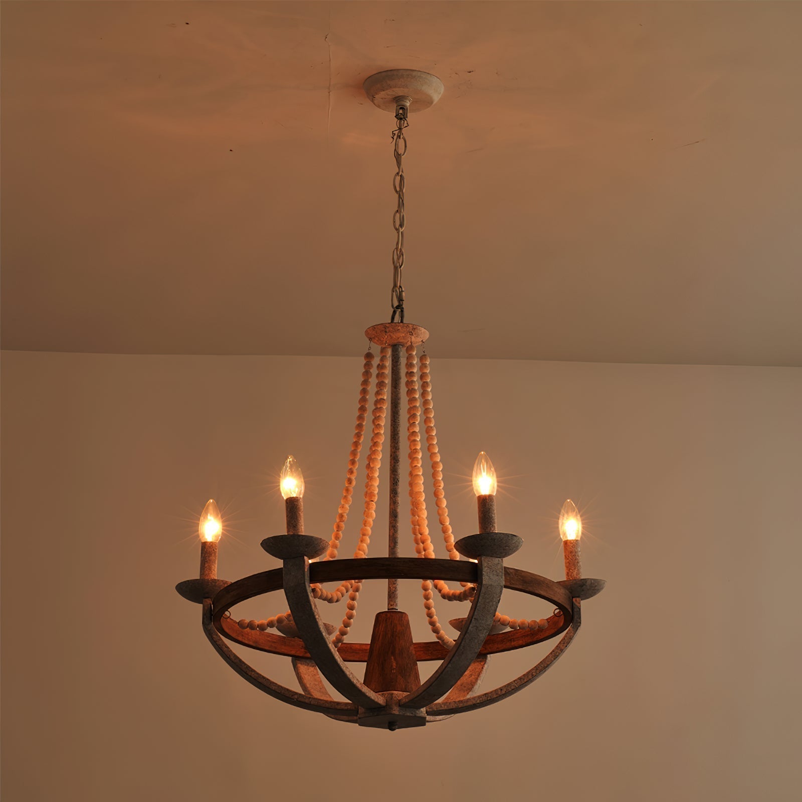 Adan Modern Traditional Wood Chandelier - Letslighting