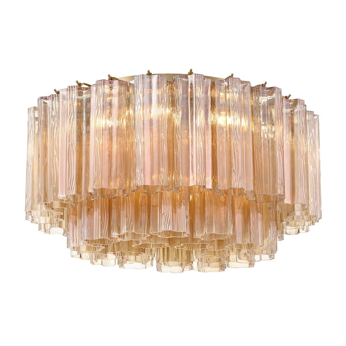 Aurora Ceiling Lamp Glass Tube Layered Amber - Neutralighting