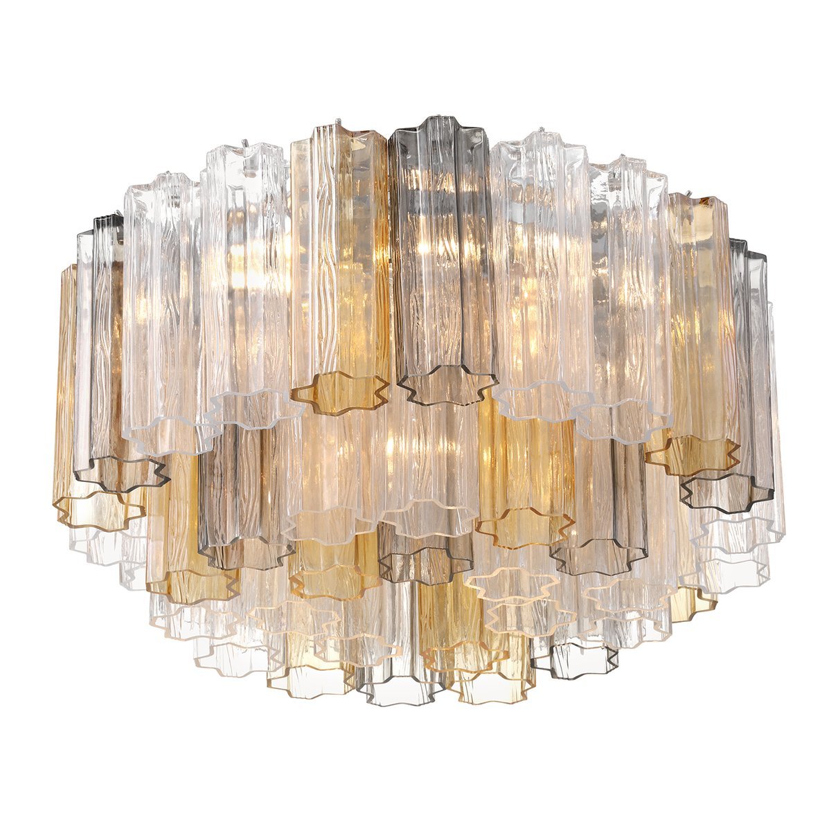 Aurora Ceiling Lamp Glass Tube Layered Amber - Neutralighting