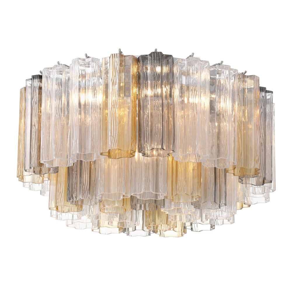 Aurora Ceiling Lamp Glass Tube Layered Amber - Neutralighting