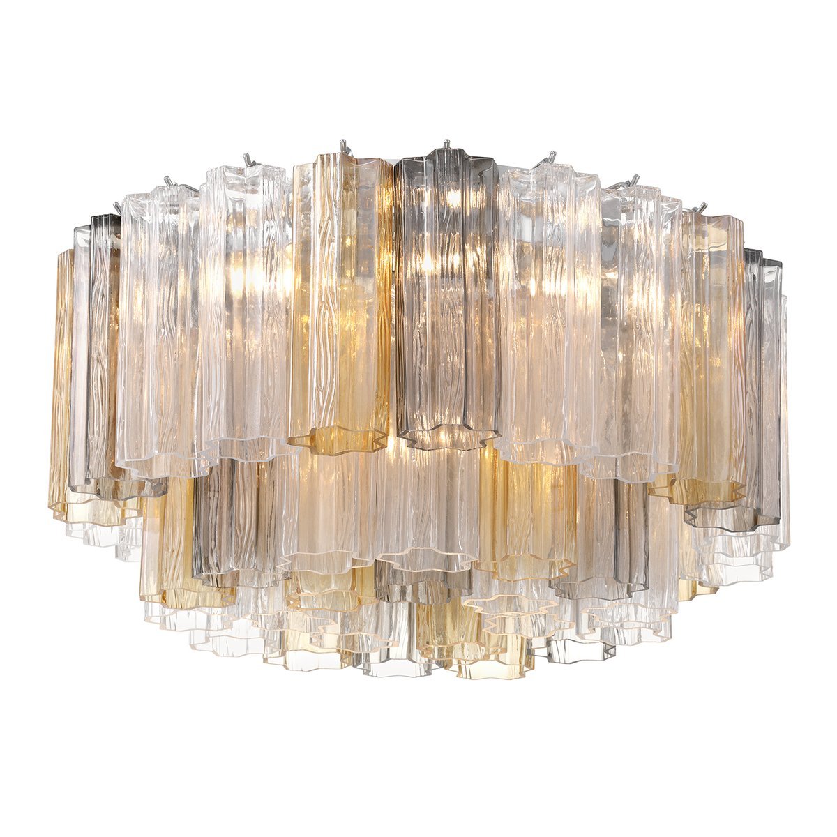 Aurora Ceiling Lamp Glass Tube Layered Amber - Neutralighting