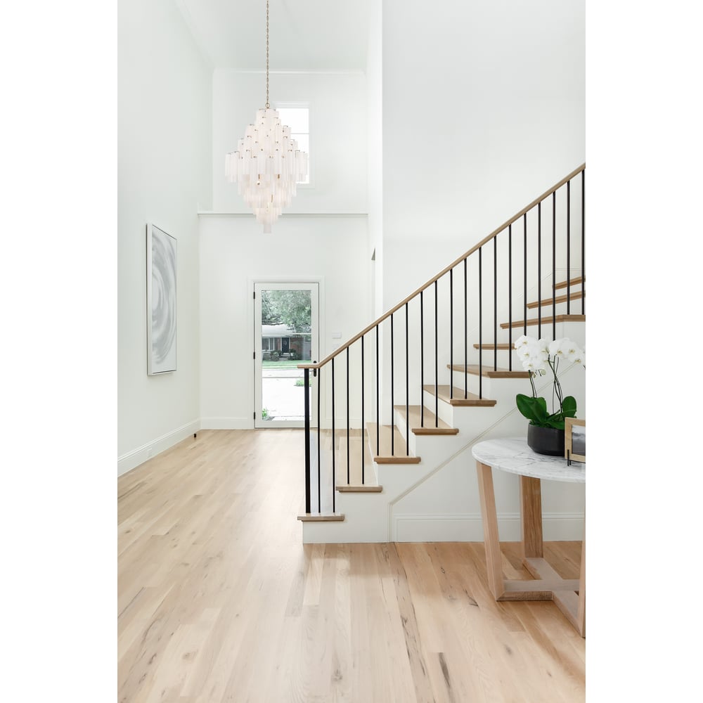 Aurora Diamond Chandelier Glass Tube Layered Amber - Neutralighting