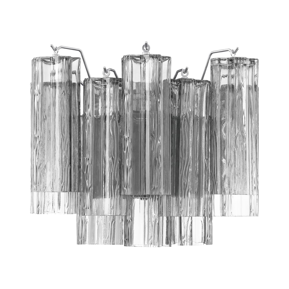 Aurora Wall Light Tronchi Glass Tube Tiered Amber Modern - Neutralighting