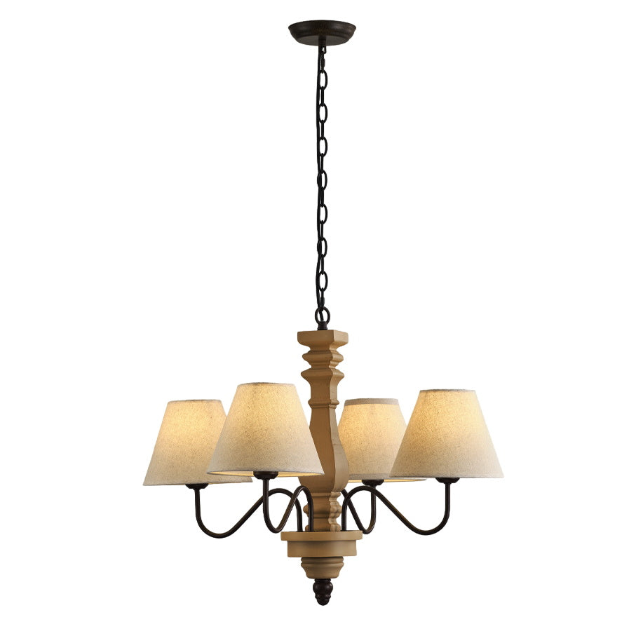 Adela Traditional Luxury Wood Chandelier - Letslighting
