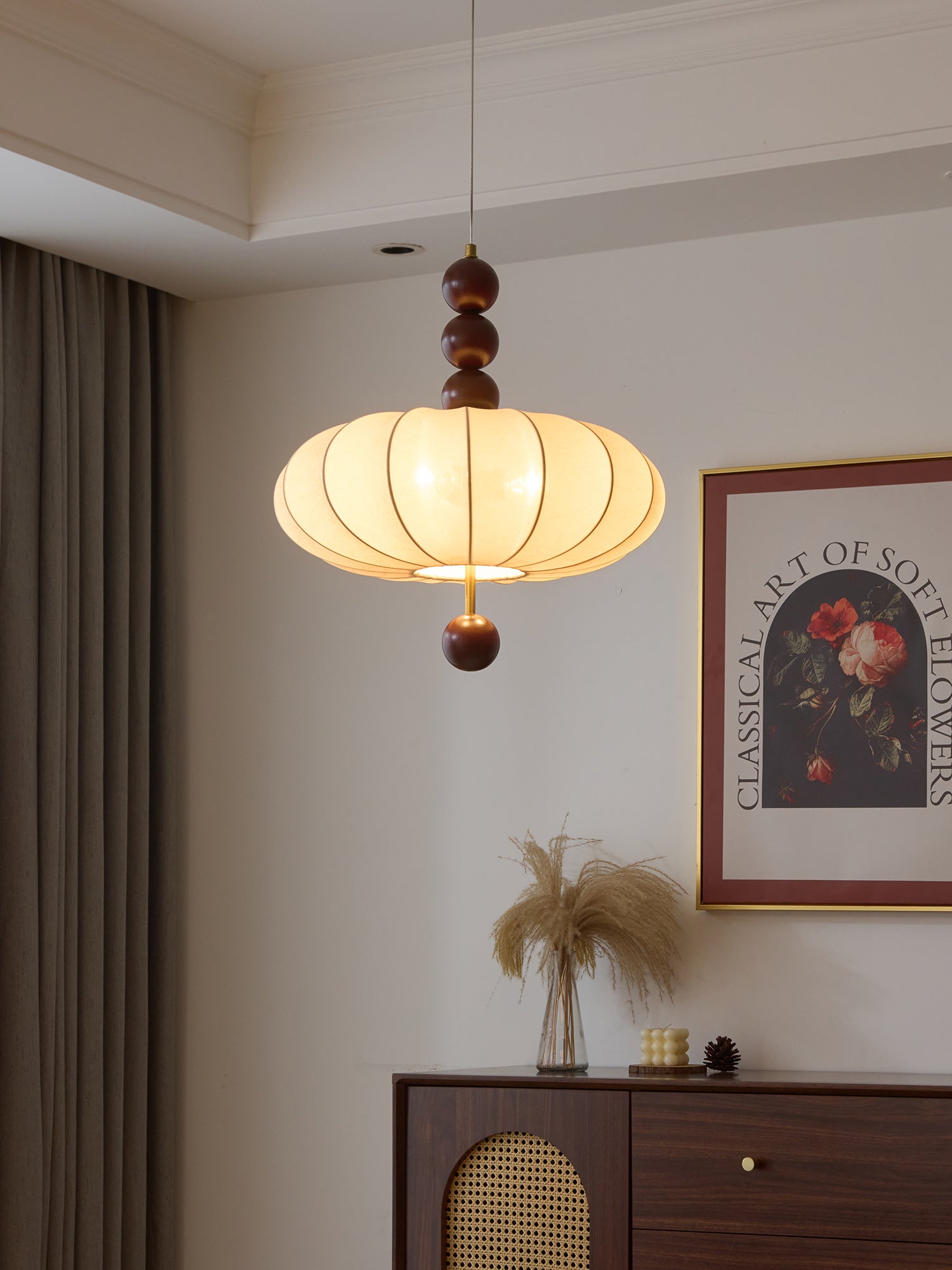 Orla Vintage Fabric Pendant Light-Letslighting