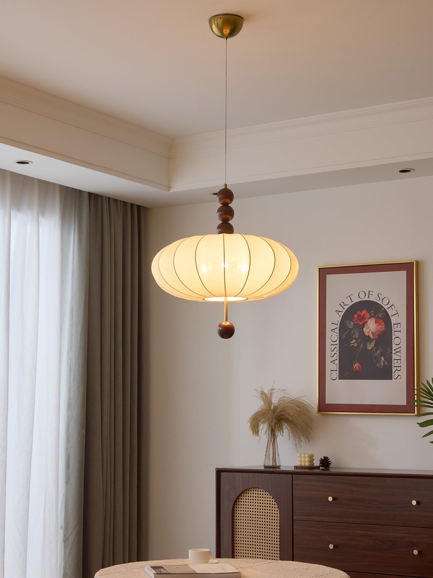 Orla Vintage Fabric Pendant Light-Letslighting