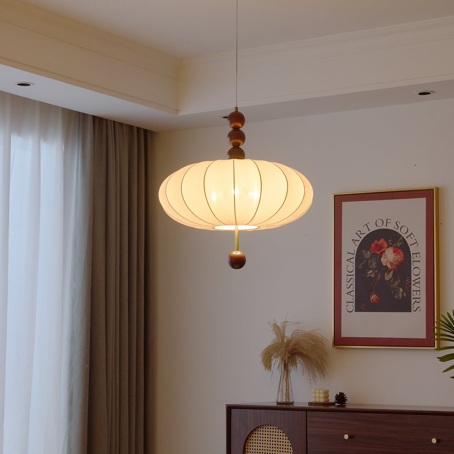 Orla Vintage Fabric Pendant Light-Letslighting