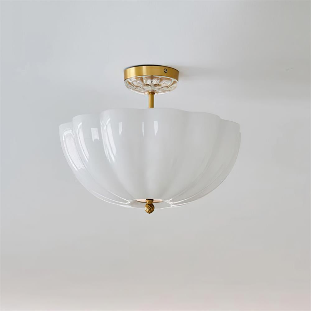 Dylan Moderne Deckenleuchte aus Messing und Glas-Letslighting