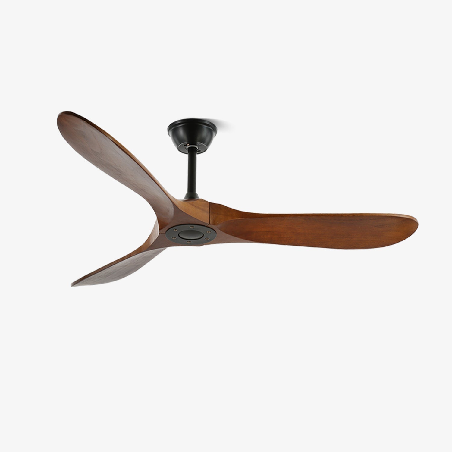 Aviona Holzdeckenventilator in einem modernen Wohnzimmer.