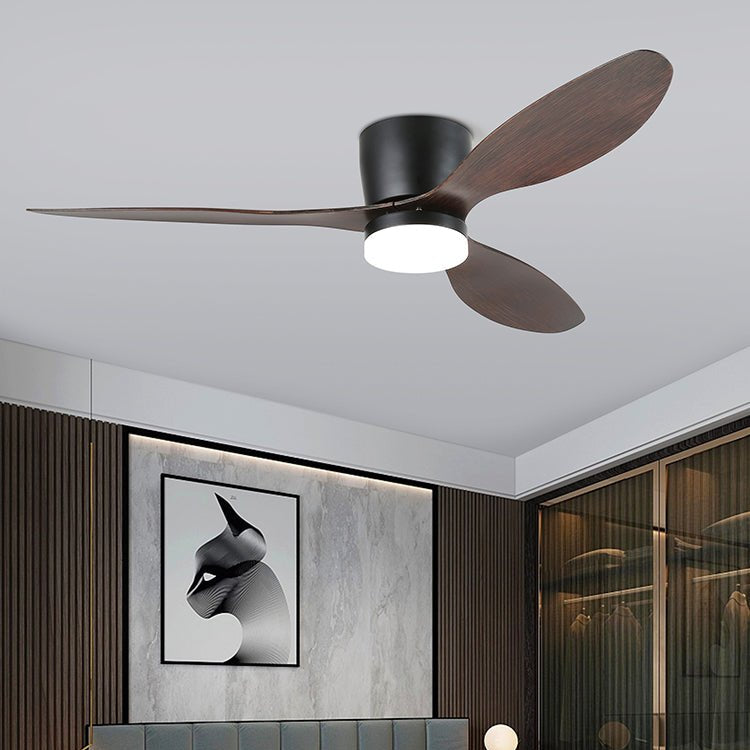 Brinor Deckenventilatorleuchte in Walnussholzmaserung