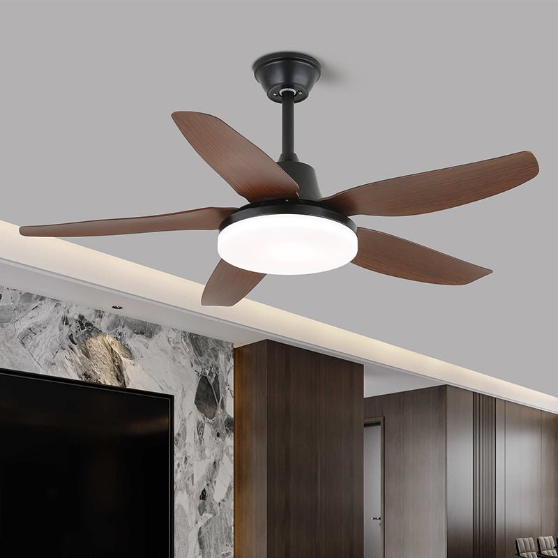 Detail des Acrylschirms der Aurefan Deckenventilatorleuchte