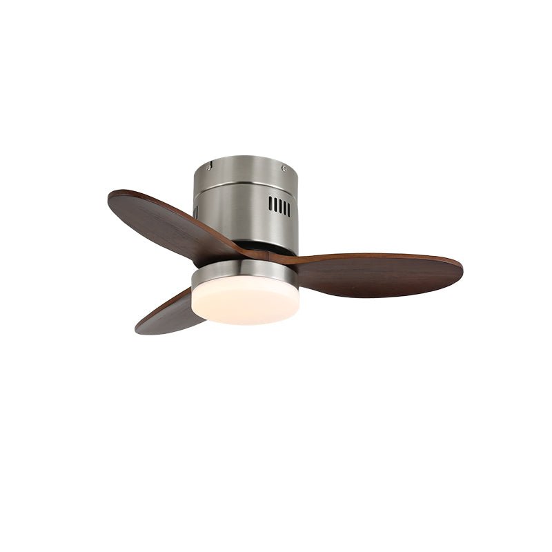 Eris Minimalistischer Holz-Deckenventilator mit Beleuchtung