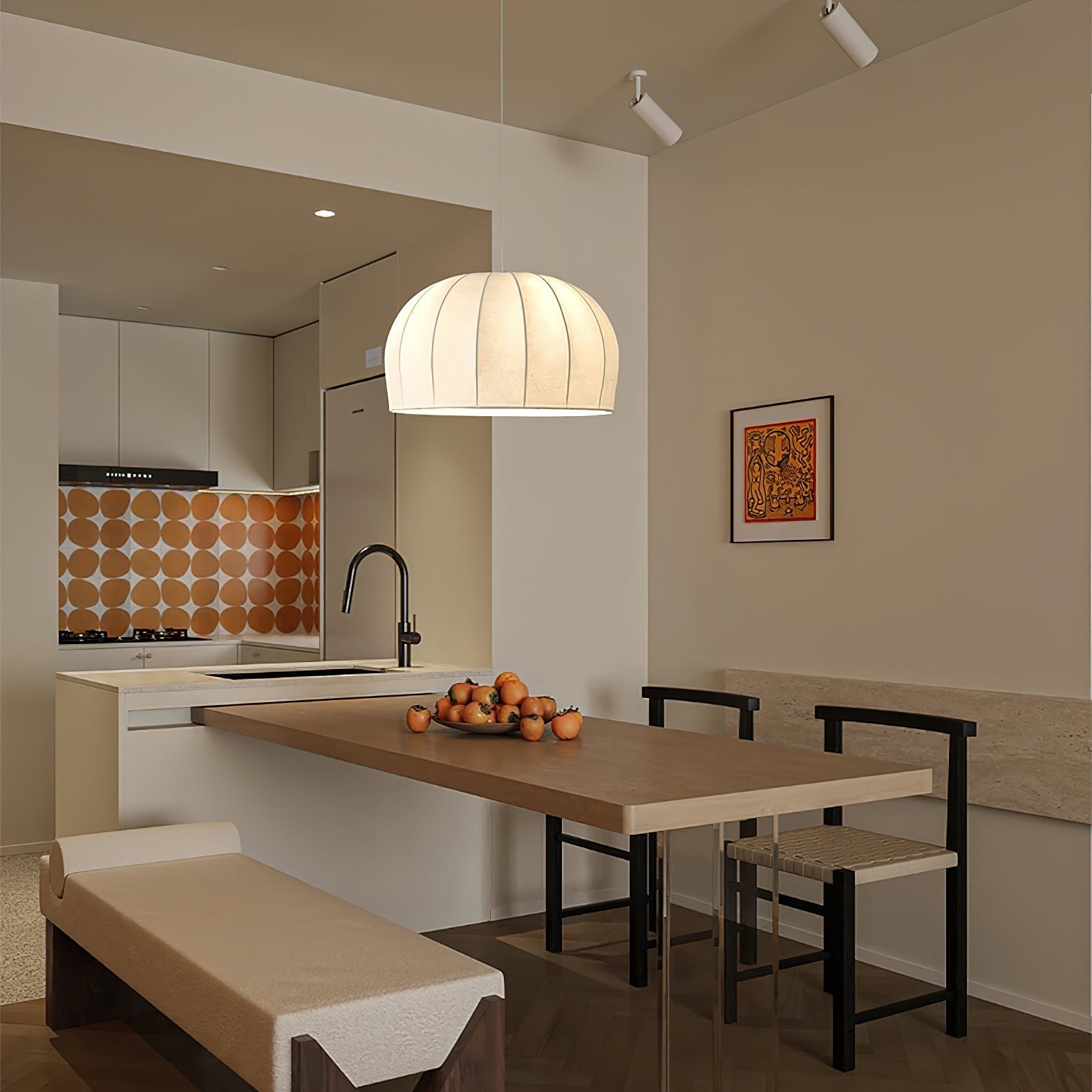 Nova Minimalistische Pendelleuchte aus Stoff-Letslighting