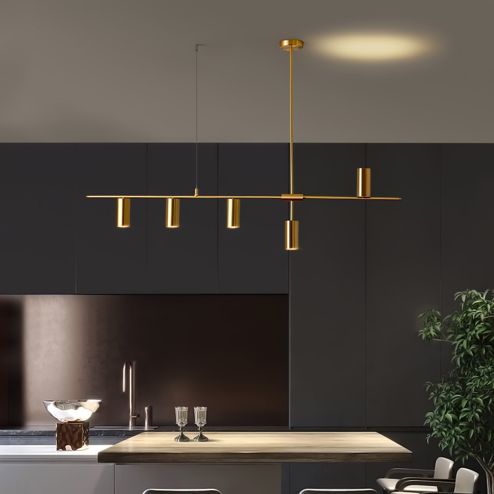 Lustra Kronleuchter Messing Linear Cassandra Elegant-Letslighting