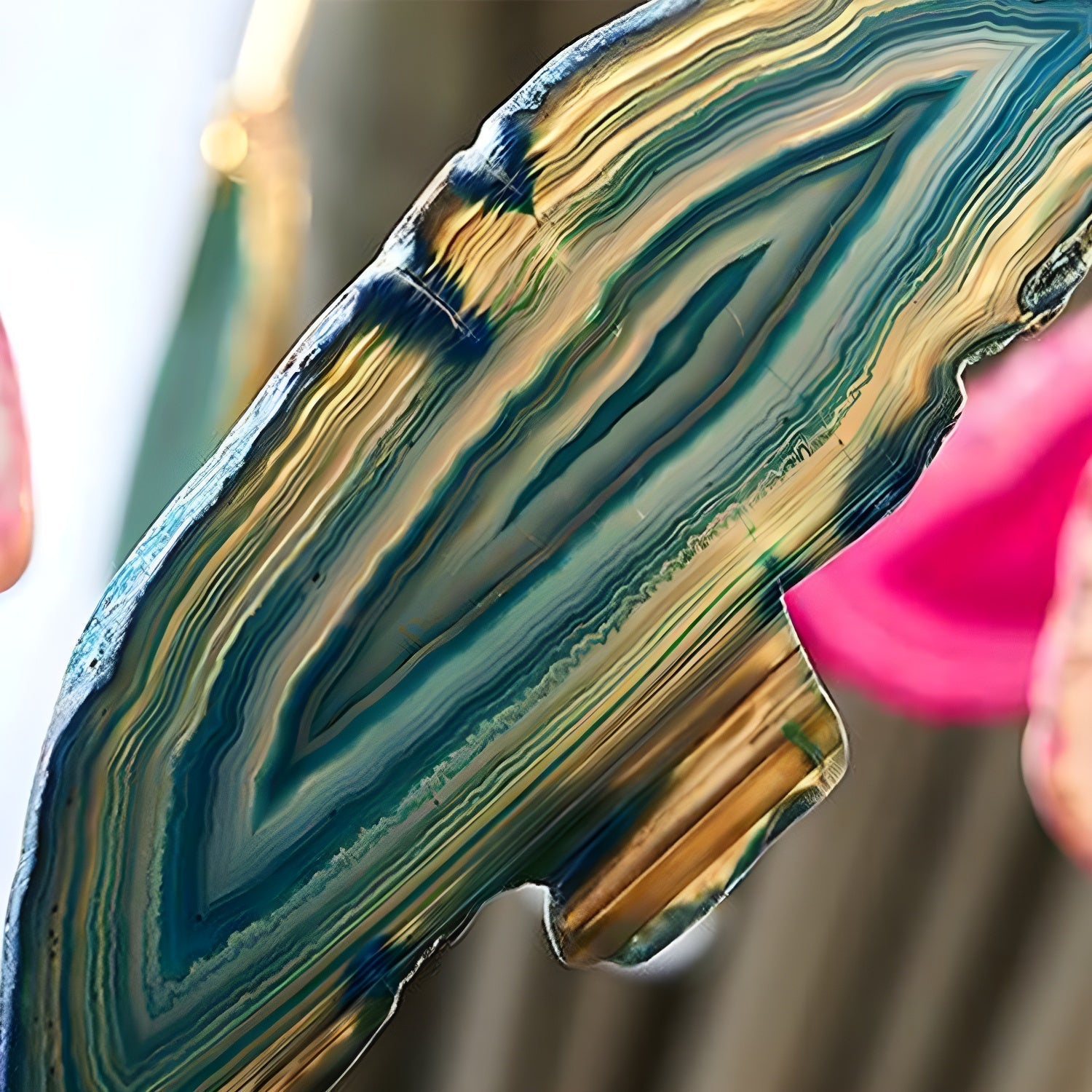 Agate Bunter verzweigter Kronleuchter