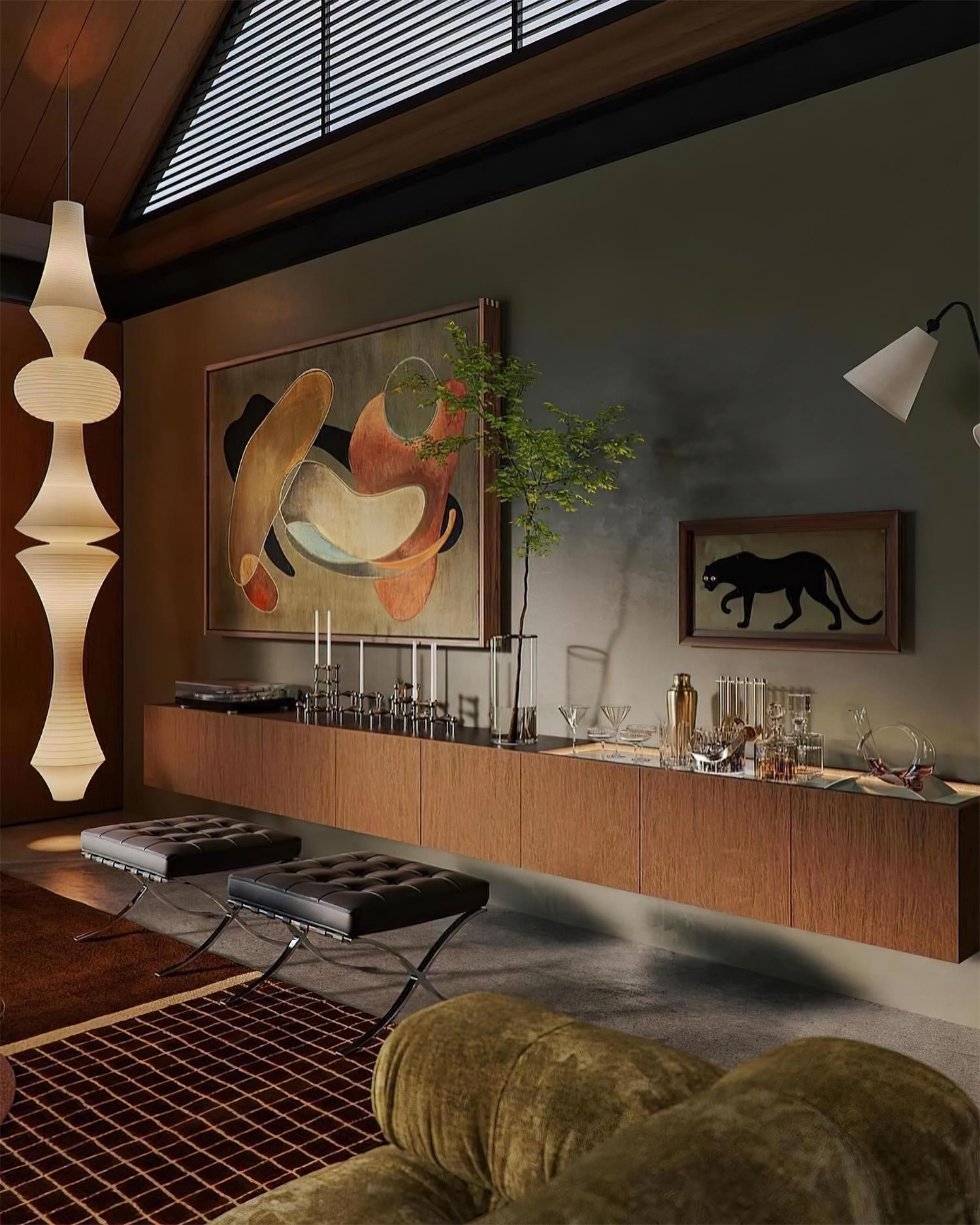 Zyora Pendelleuchte Modern Papier Lampion Stil Skulptural-Letslighting