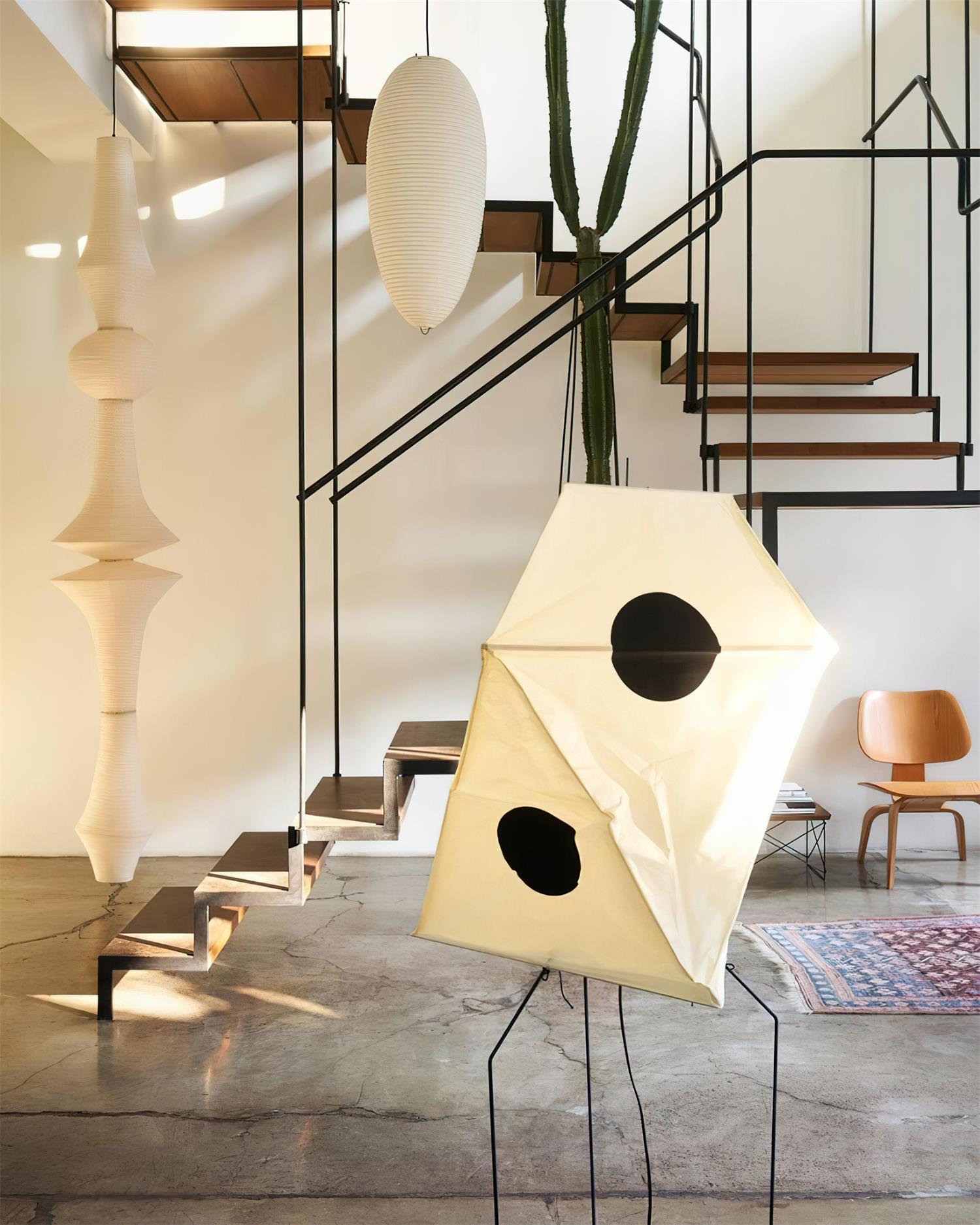 Zyora Pendelleuchte Modern Papier Lampion Stil Skulptural-Letslighting
