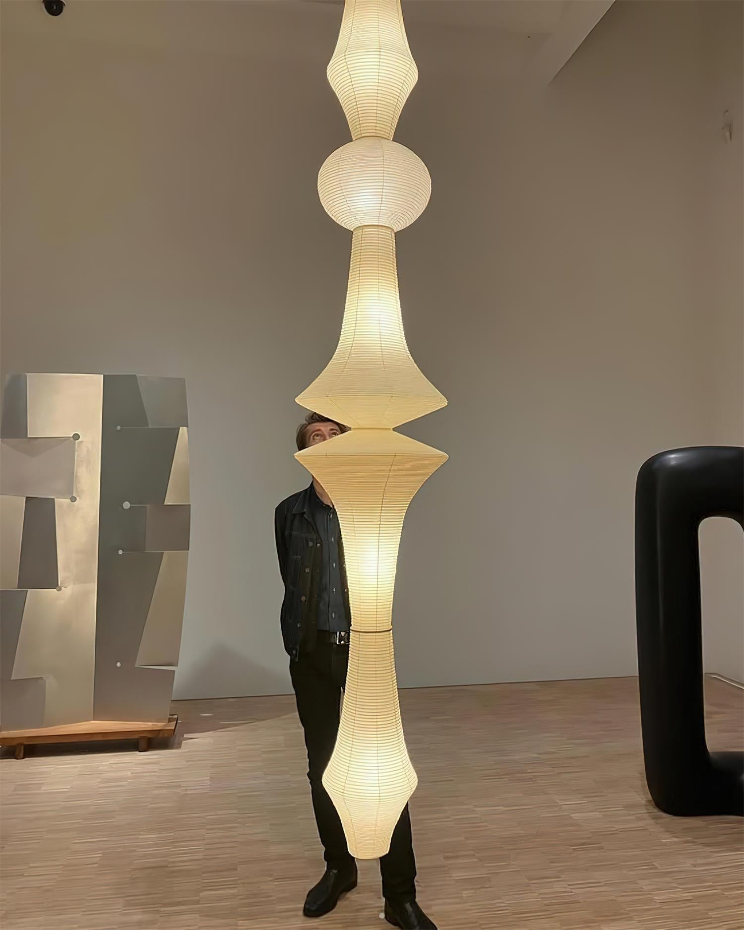 Zyora Pendelleuchte Modern Papier Lampion Stil Skulptural-Letslighting