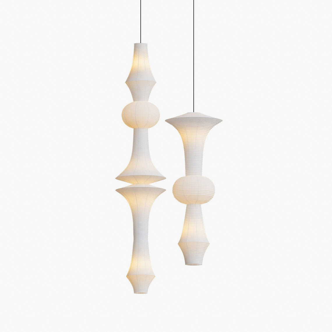 Zyora Pendelleuchte Modern Papier Lampion Stil Skulptural-Letslighting