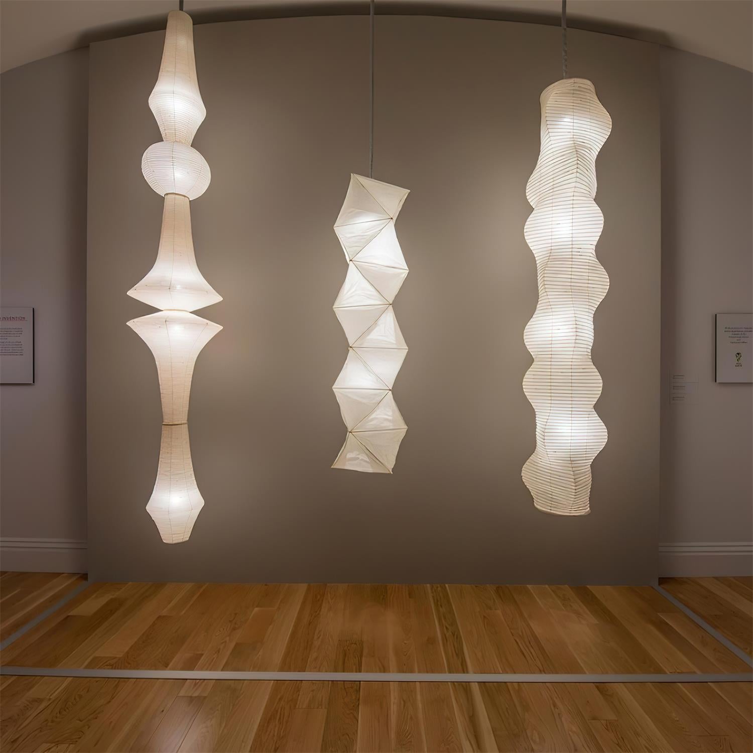Zyora Pendelleuchte Modern Papier Lampion Stil Skulptural-Letslighting