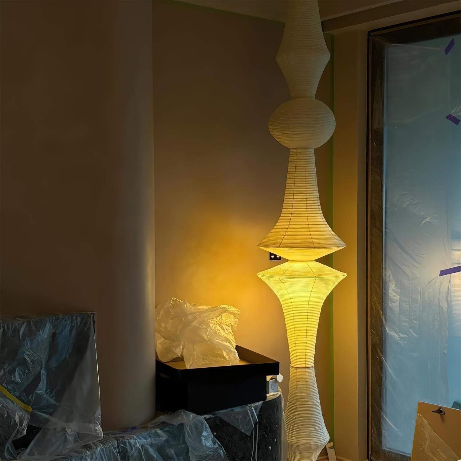 Zyora Pendelleuchte Modern Papier Lampion Stil Skulptural-Letslighting