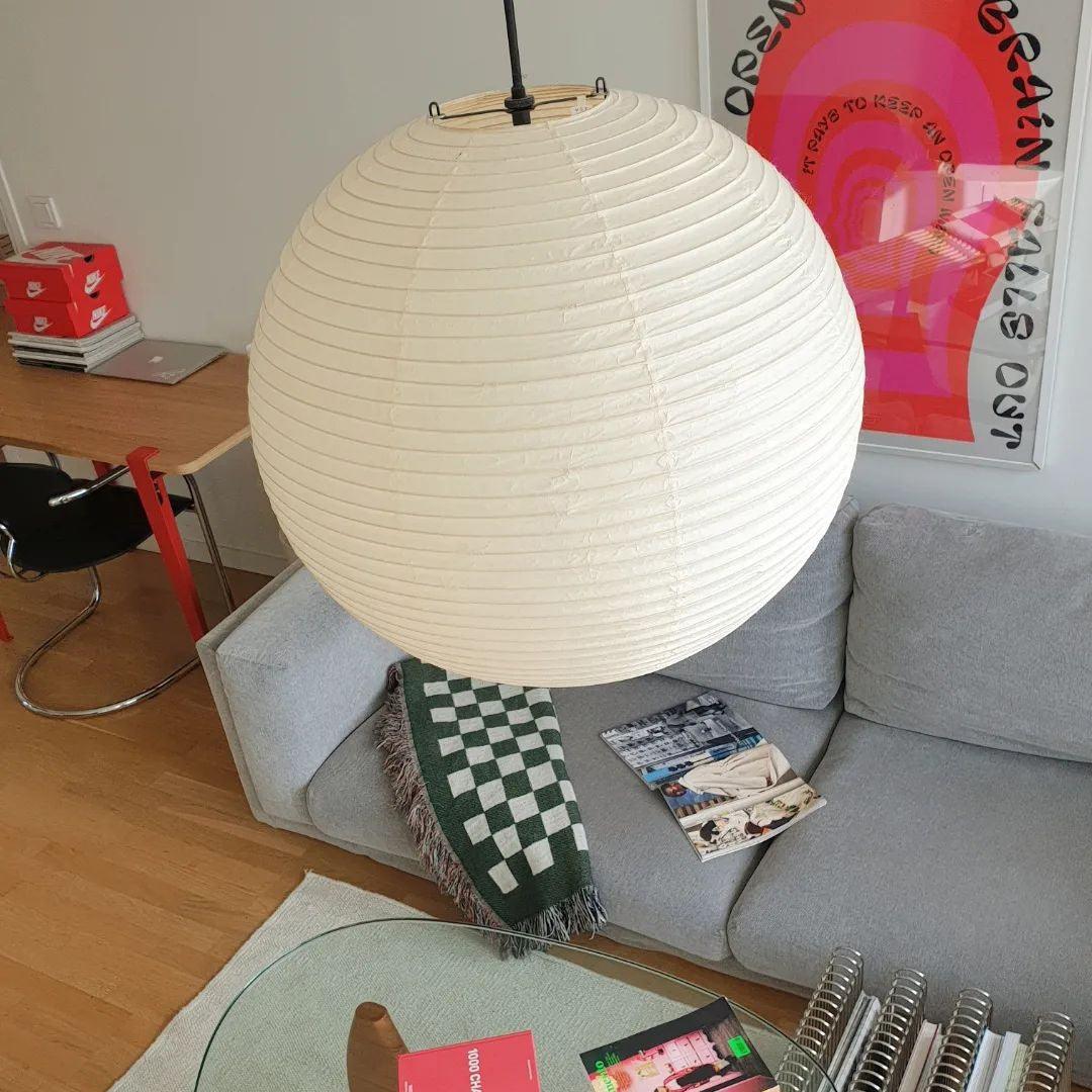 Solara Pendelleuchte Bambus Washi Papier Rund-Letslighting