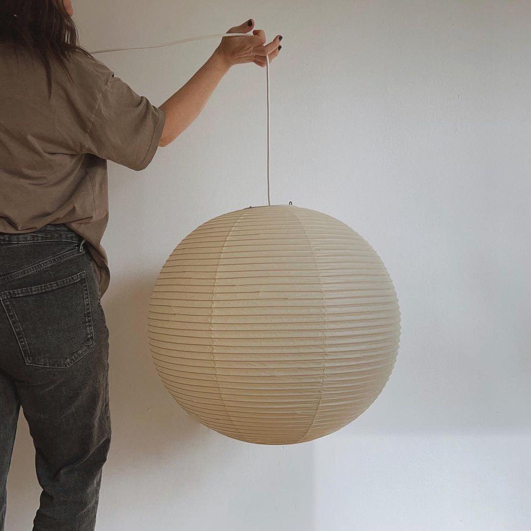 Solara Pendelleuchte Bambus Washi Papier Rund-Letslighting