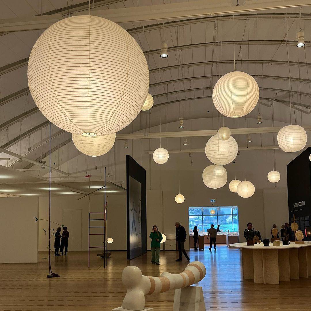 Solara Pendelleuchte Bambus Washi Papier Rund-Letslighting