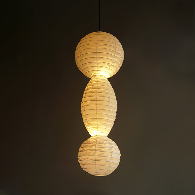 Nami Pendelleuchte Papierlaterne im Wabi-Sabi-Stil