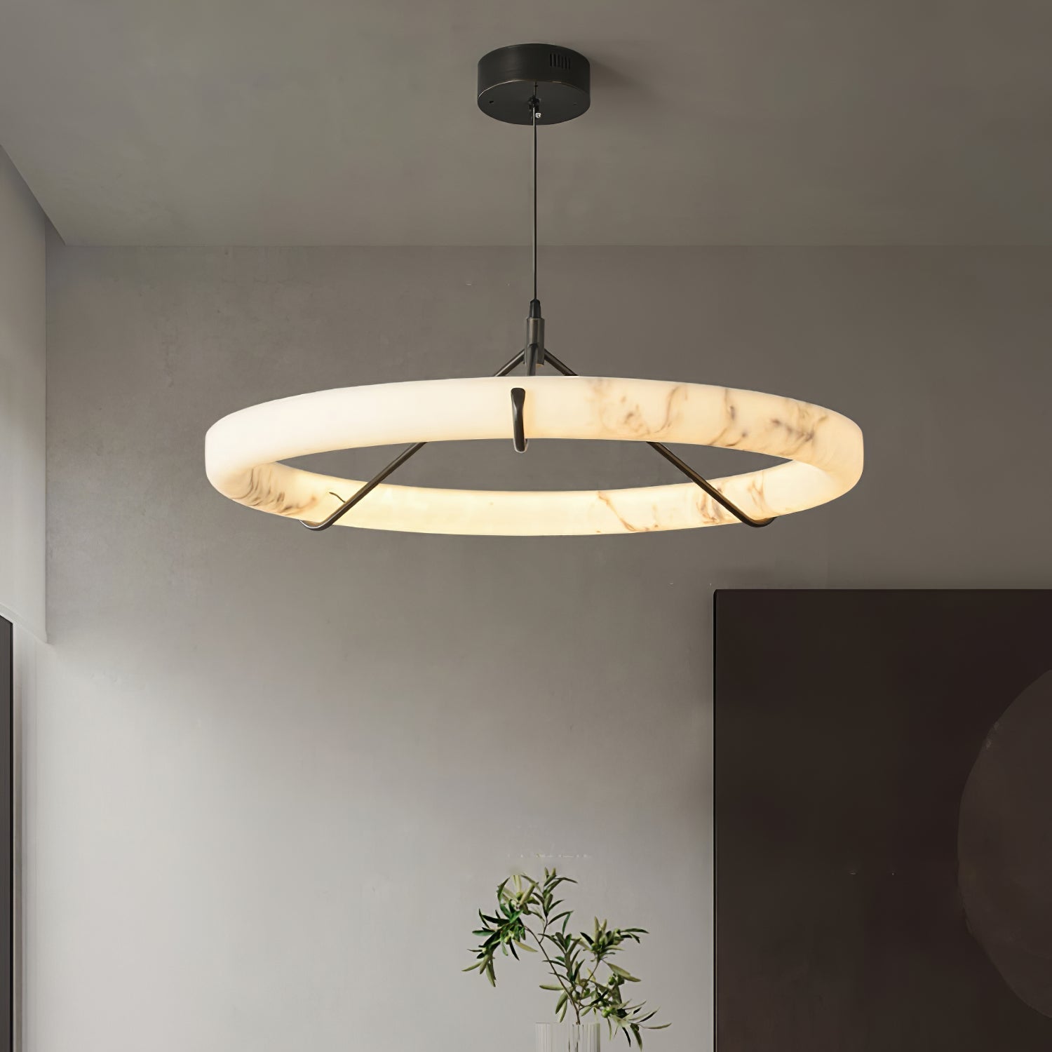 Aureon Alabaster Chandelier Luxury - Neutralighting